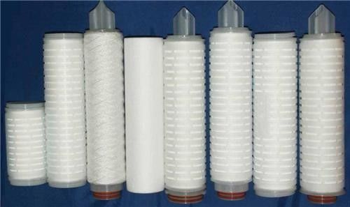 Microporous 99% 50um PP Pleated फ़िल्टर कारतूस