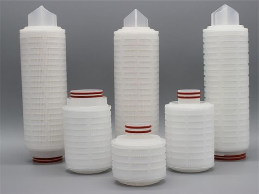 microporous PES फिल्म 50um पीपी Pleated फ़िल्टर कारतूस